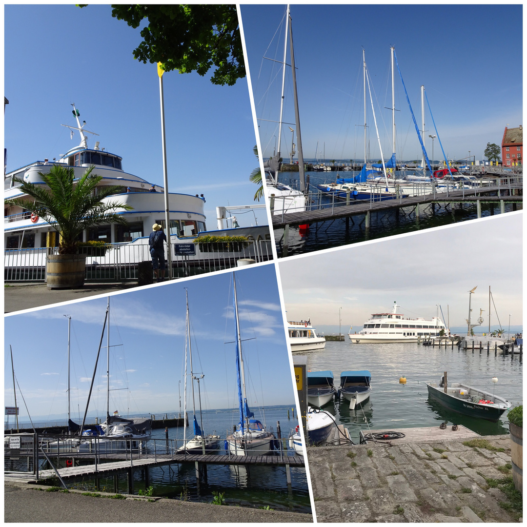 Meersburg am Bodensee - Hafenszenen