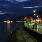 Meersburg Hafen bei Nacht
