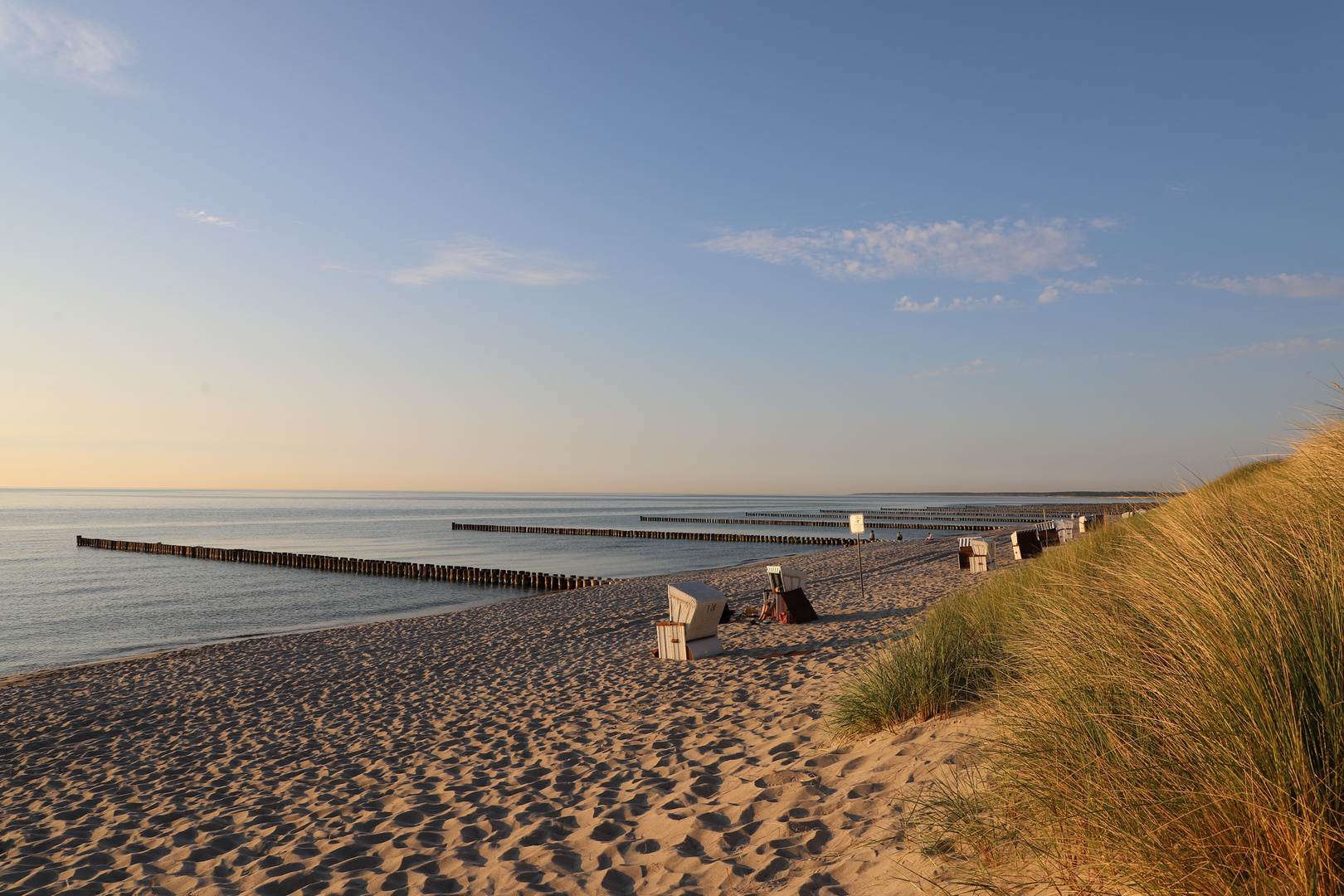 Meer+Strand+Strandkörbe+Bunen