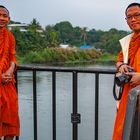 Meeting monks for photo shooting 