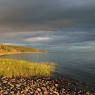 Meeting of sun rain and wind on Lake Laberg