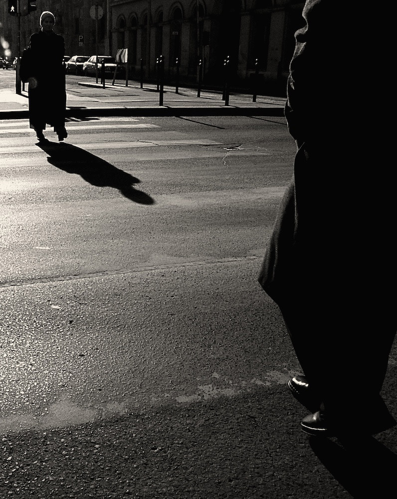 Meeting On The Crosswalk