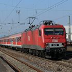 MEG 802 ex DB 156 mit ´DB Regiowagen durch Neuwied 4.3.2011