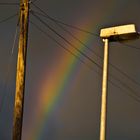 Mega-Regenbogen, ganz kurz vor Sonnenuntergang