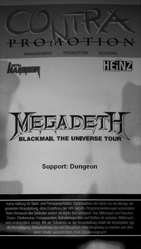 MEGADEATH@SOUNDGARDEN DORTMUND