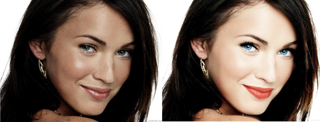 megan fox retouche