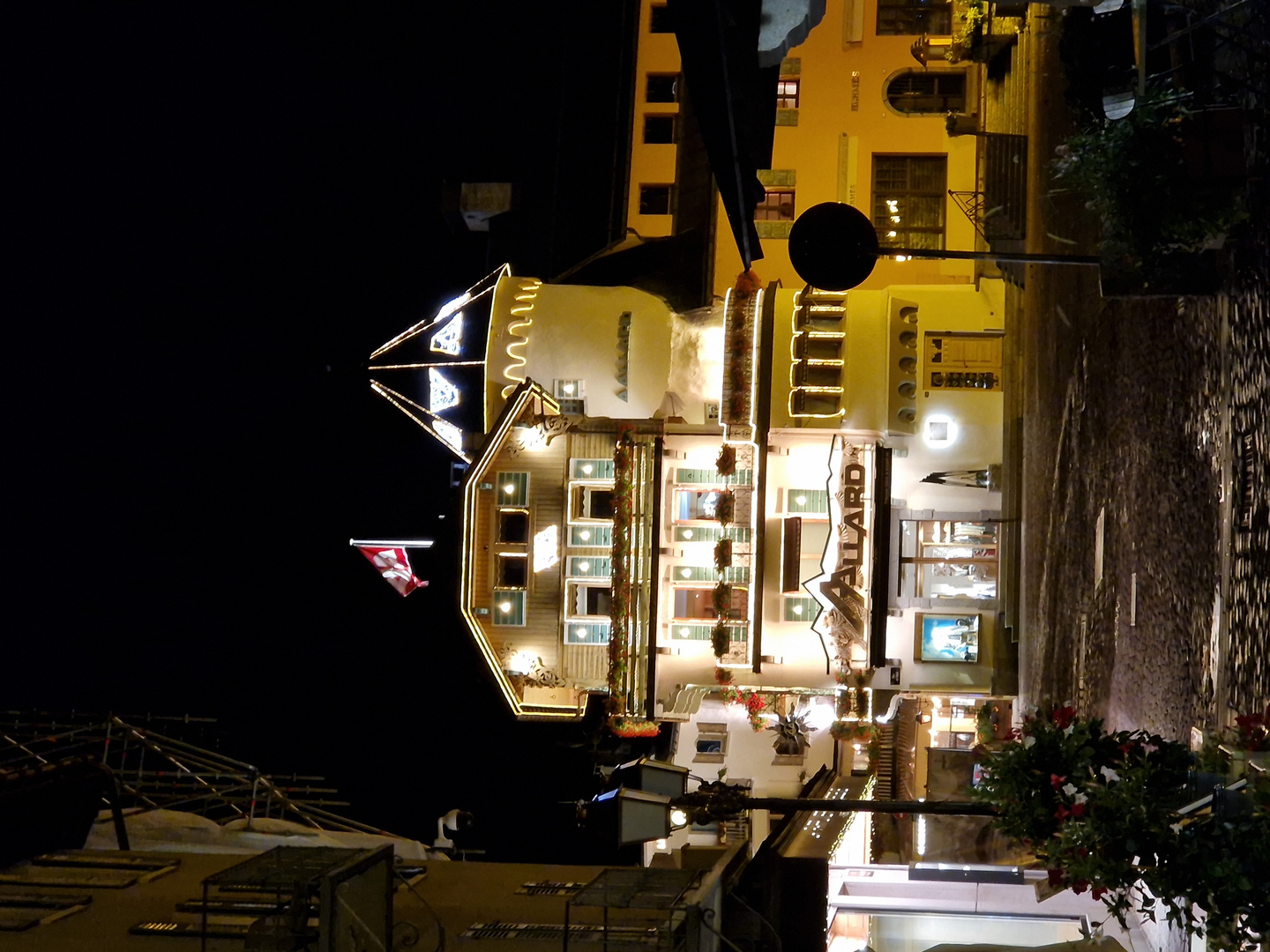 Megève at night