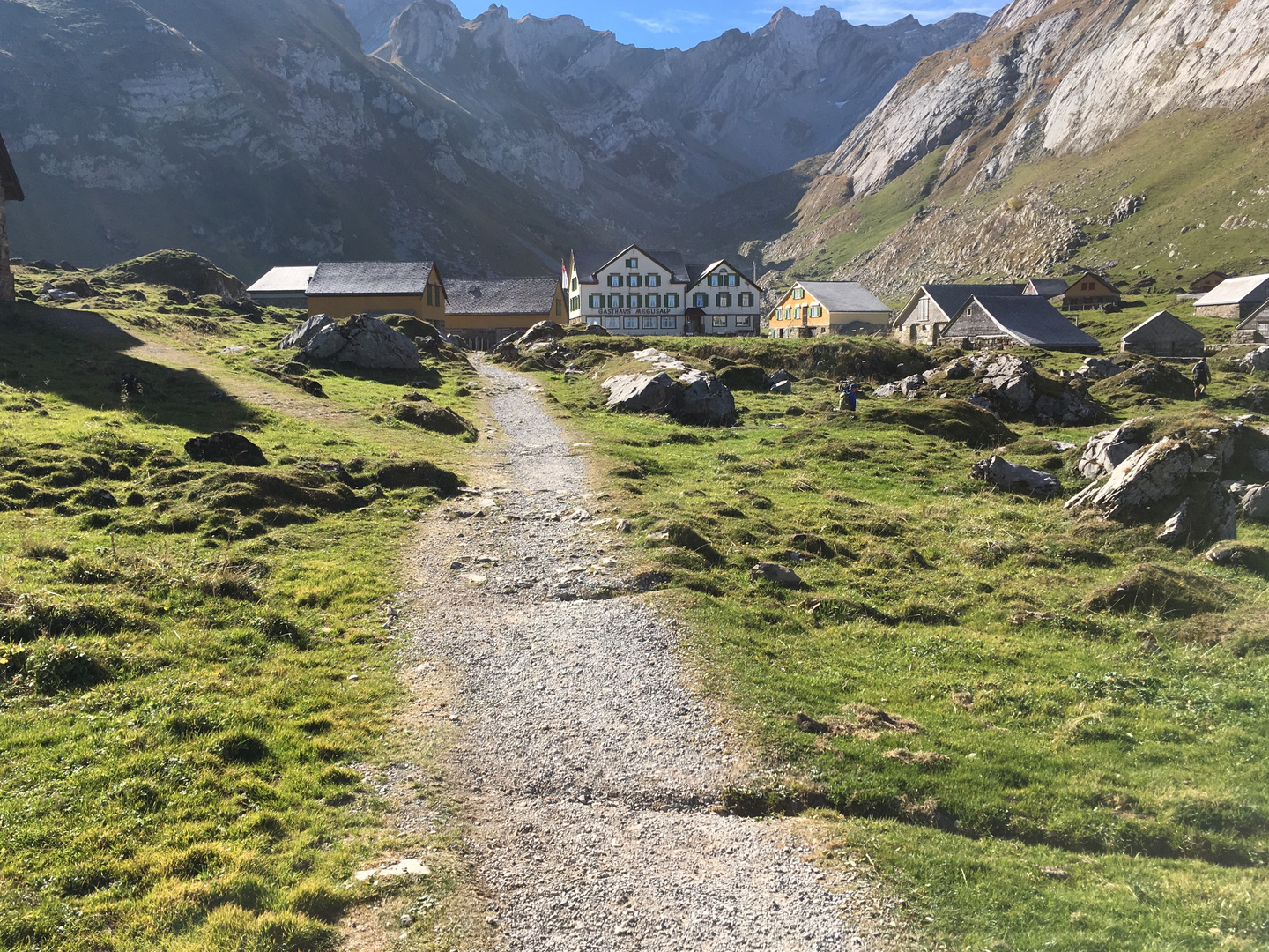 Meglisalp im Oktober 2019 im Alpsteingebiet Kanton Appenzell Innerrhoden