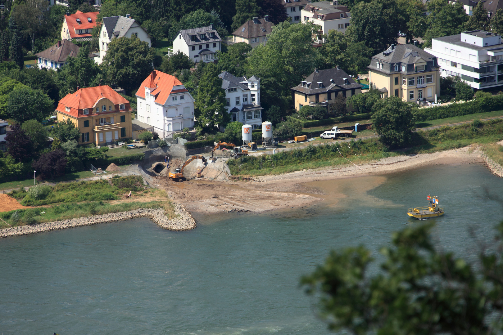 Mehlem am Rhein nach dem Unwetter am 03.07.2010