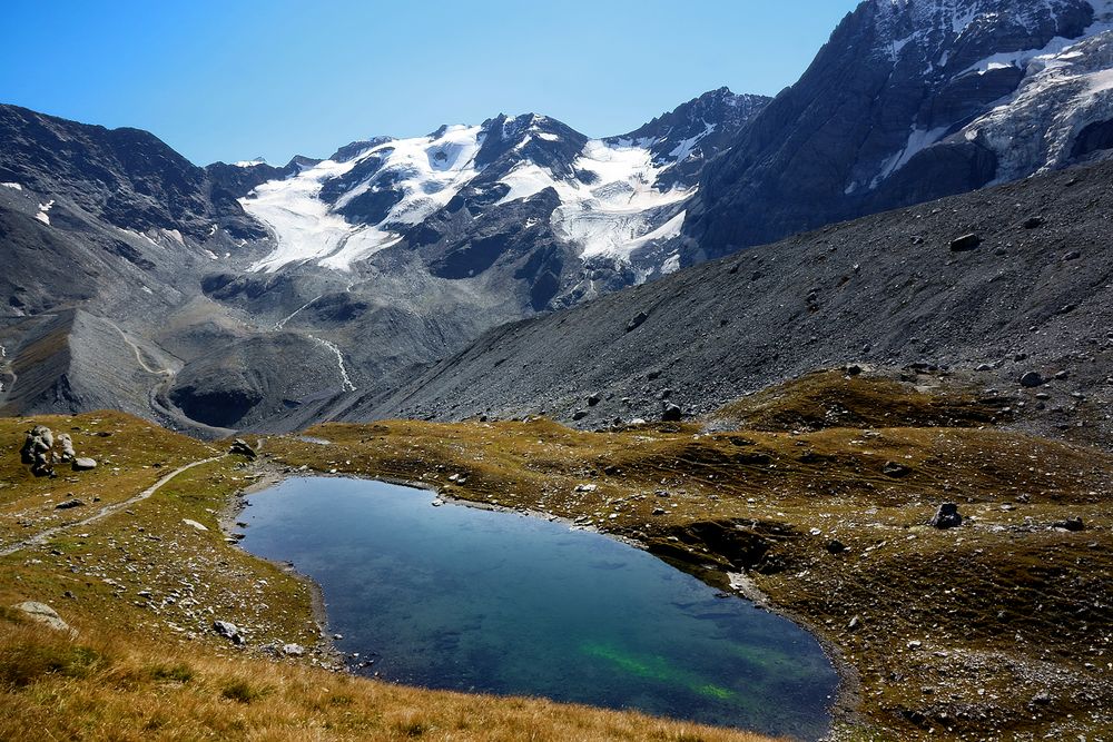 Mehr Gletschermoränen als Gletscher