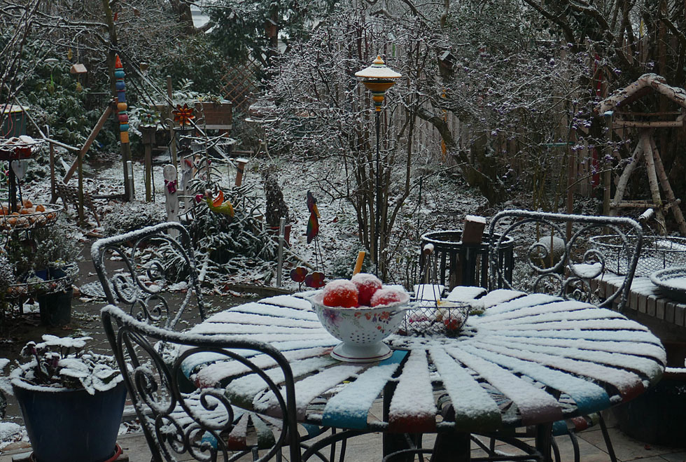 Mehr Schnee wurde es nicht bei mir