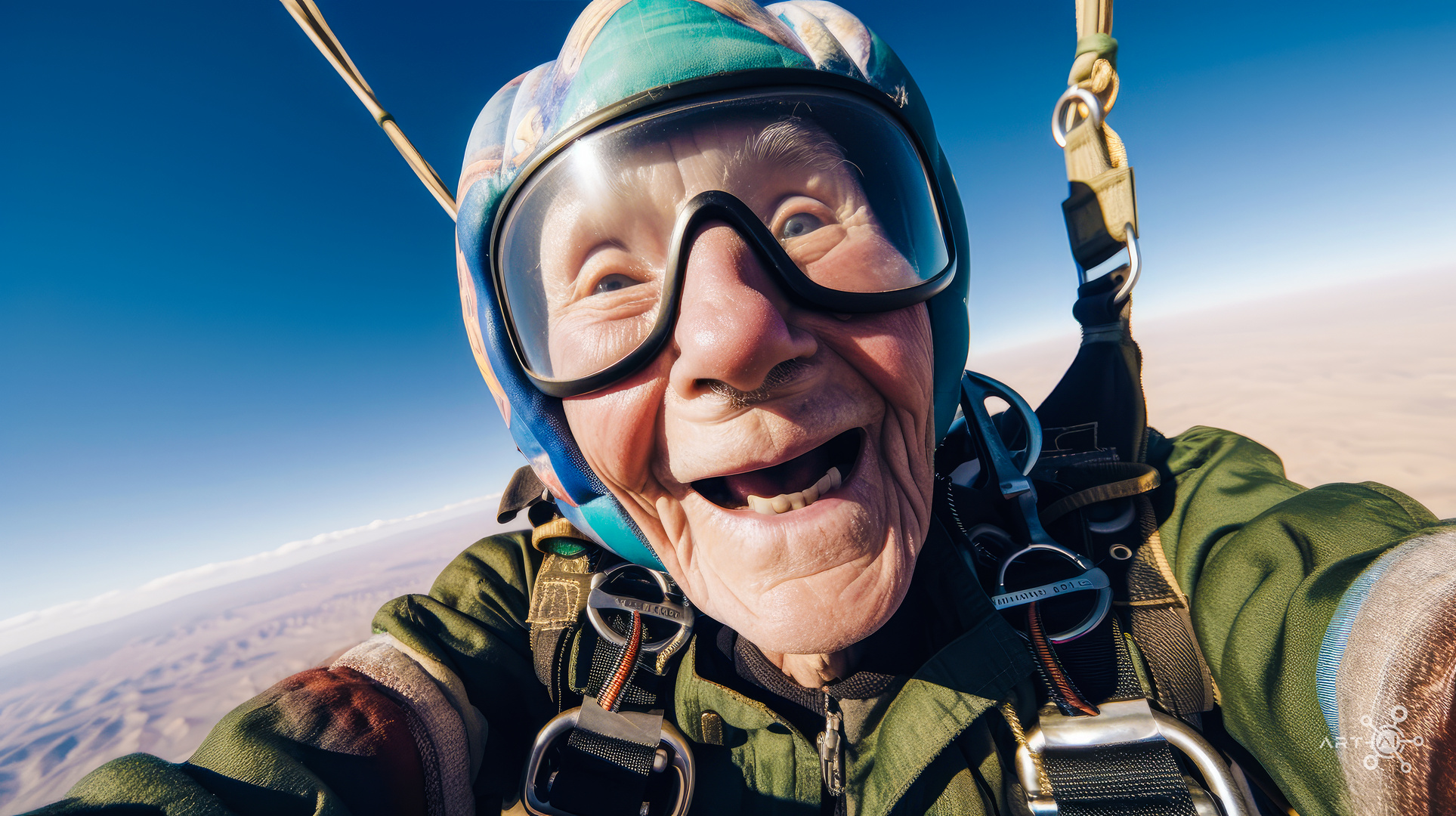 Mein 117 jähriger Opa - erster Fallschirmsprung