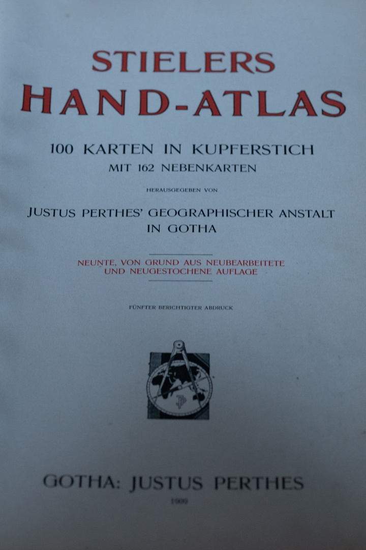 Mein ältester Atlas von 1909