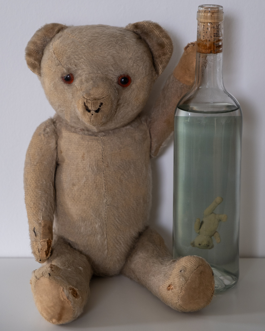 Mein alter Teddy ... angestaubt und abgetaucht