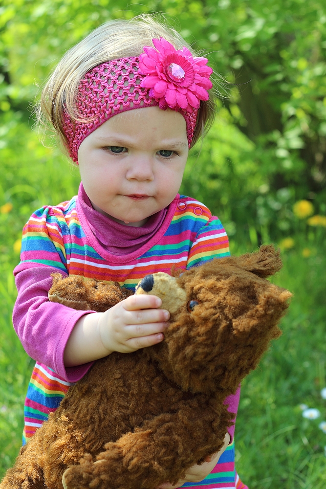 Mein alter Teddy und ich