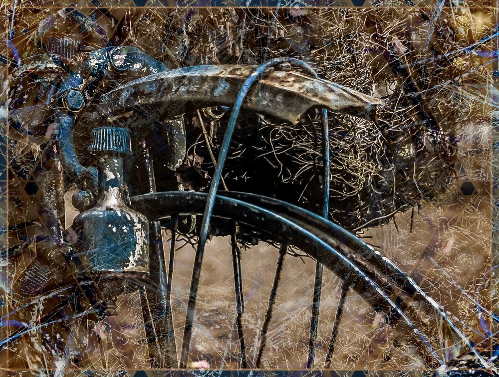 Mein altes blaues Fahrrad