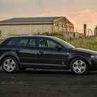 Mein Audi A3 auf dem Flugplatzgelände in Bitburg