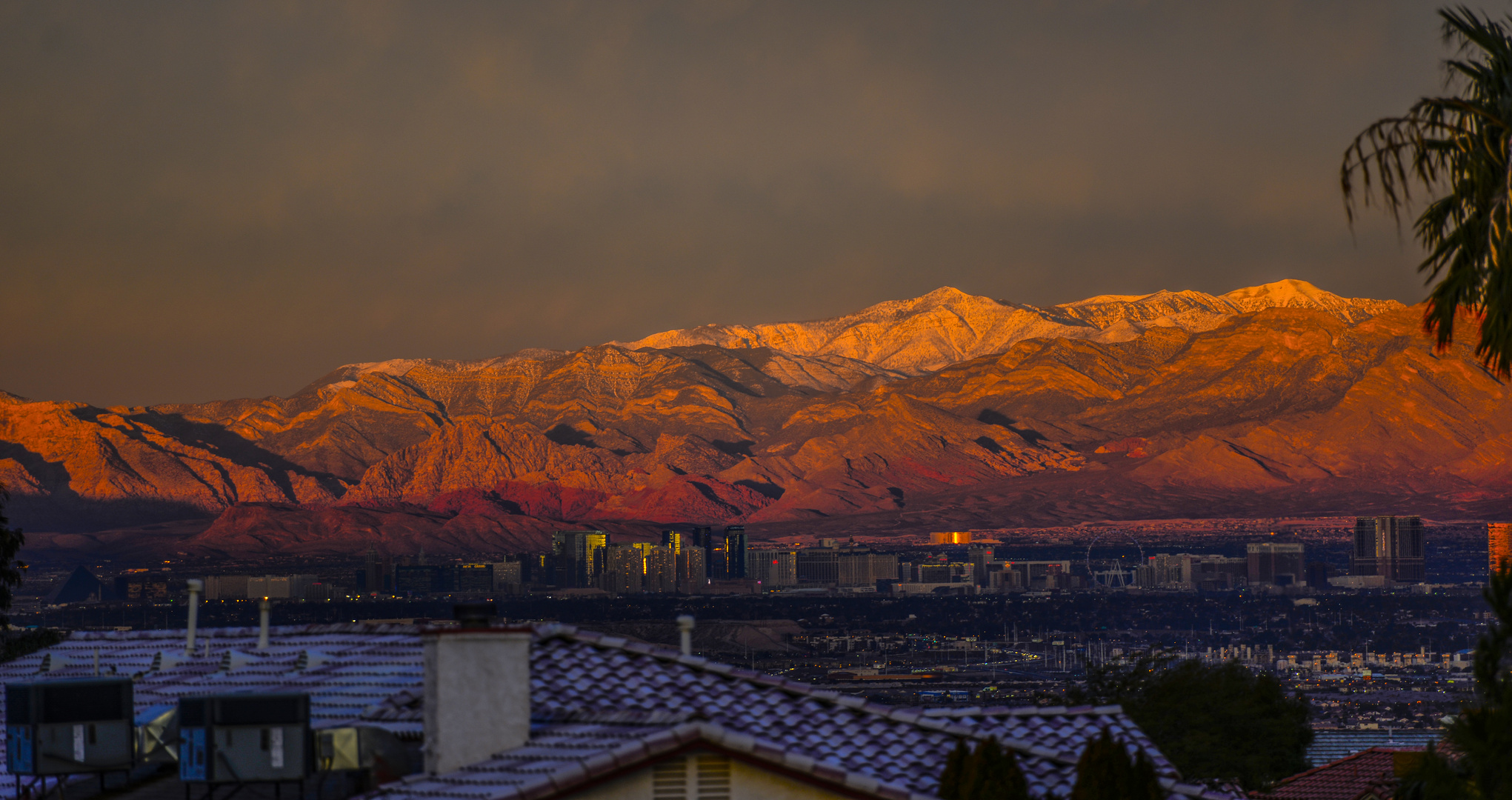 Mein Ausblick von der Veranda in Las Vegas