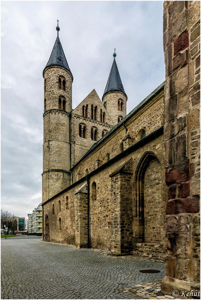 Mein Blick auf den Westbau der ehem. Kirche des Klosters Unserer Lieben Frauen