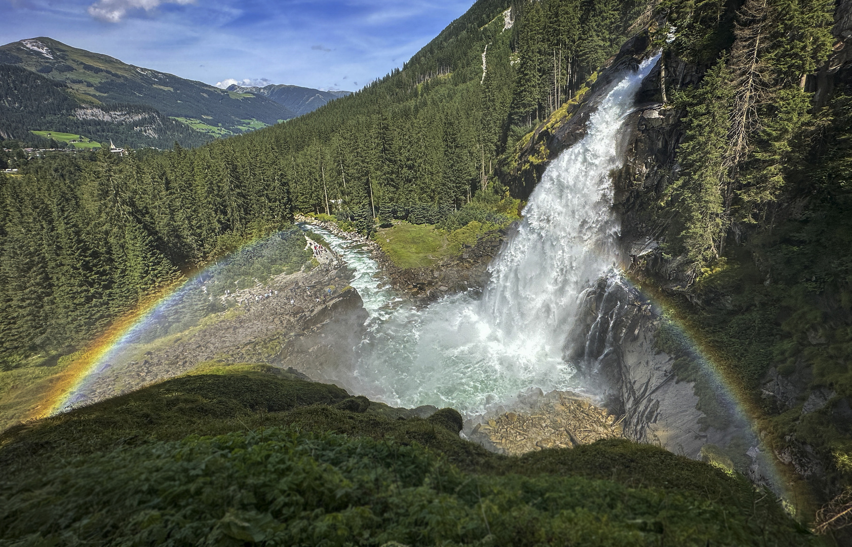 Mein Blick auf die Krimmler Wasserfälle