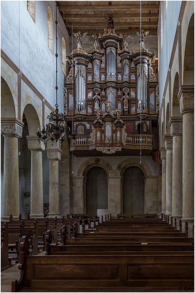 Mein Blick auf die Orgel Stiftskirche St. Pankratius Hamersleben