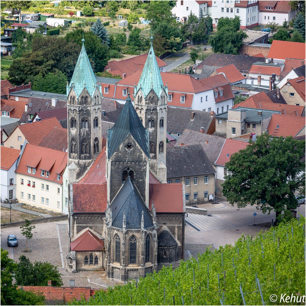 Mein Blick auf die Stadtkirche St. Marien Freyburg