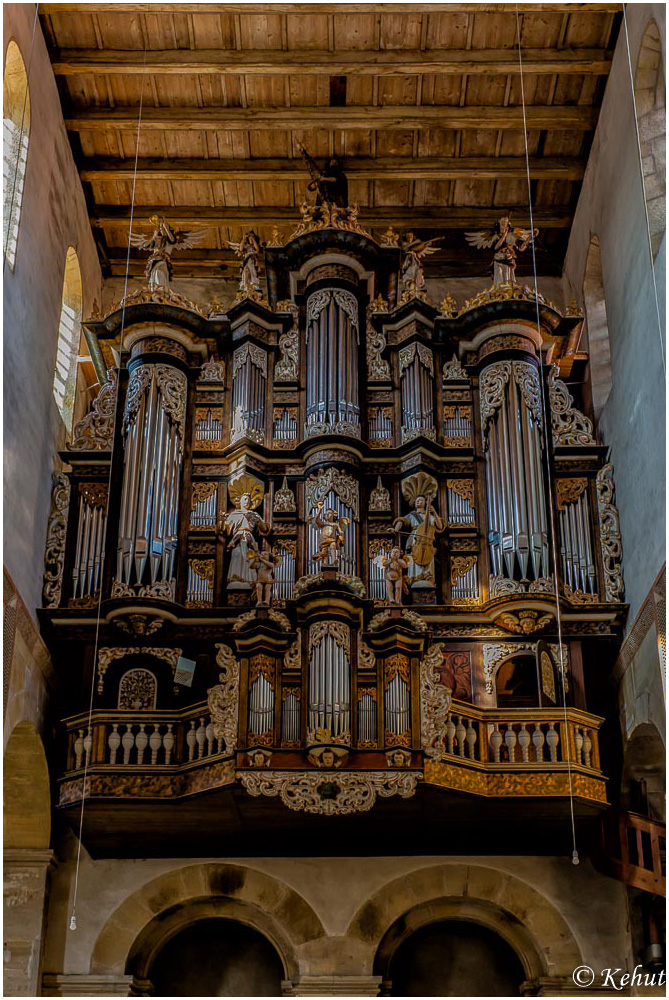 Mein Blick hinauf zur Orgel ...