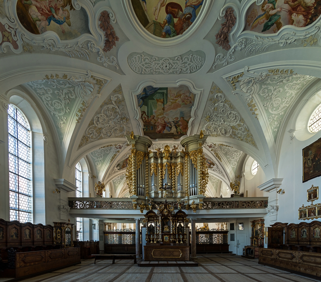 Mein "Blick in den Nonnenchor" in der Klosterkirche Mariä Himmelfahrt ( Mödingen )