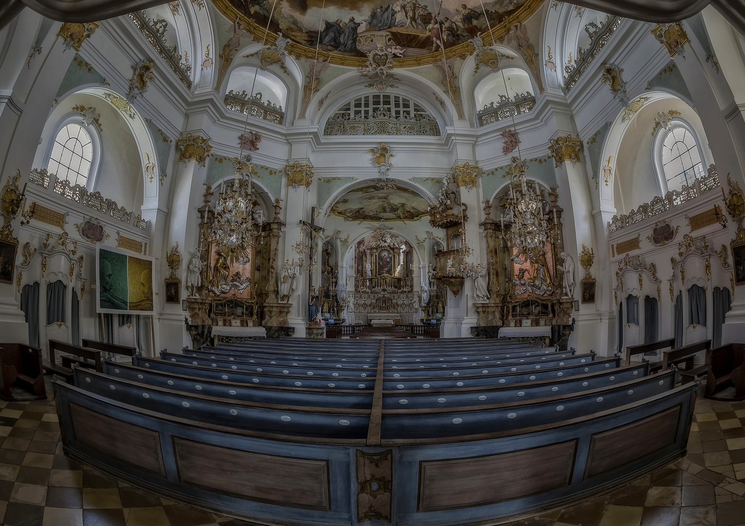 Mein Blick in die Klosterkirche von Altomünster