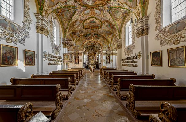 Mein Blick in die Wallfahrtskirche Allersdorf