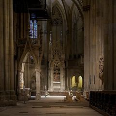 Mein "Blick ins Seitenschiff " im Regensburger Dom