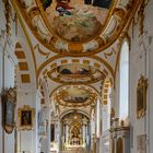  Mein "Blick ins Seitenschiff" in der Klosterkirche St. Peter und Paul (Oberelchingen)