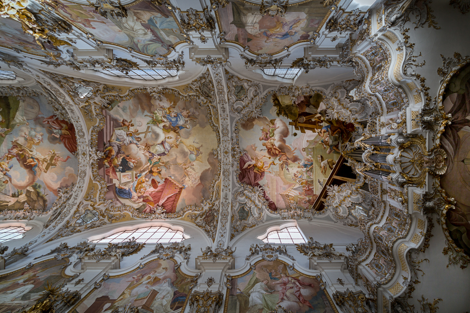 Mein "Blick nach oben" im Welfenmünster St. Johannes Baptist in Steingaden