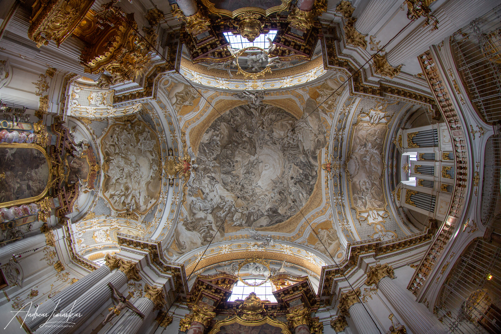 Mein "Blick nach oben" in der Damenstiftskirche St. Anna (München)