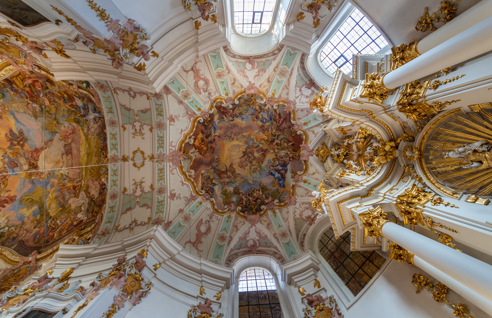 Mein "Blick nach oben" in der Klosterkirche Frauenzell (Brennberg)