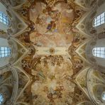 Mein "Blick nach Oben " in der Wallfahrtskirche Birnau (Bodensee)