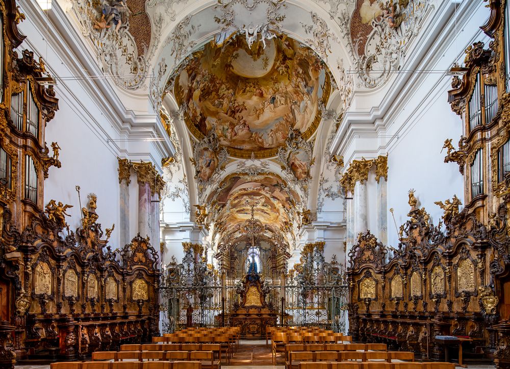 Mein "Blick nach westen" im Münster Unserer Lieben Frau (Zwiefalten)