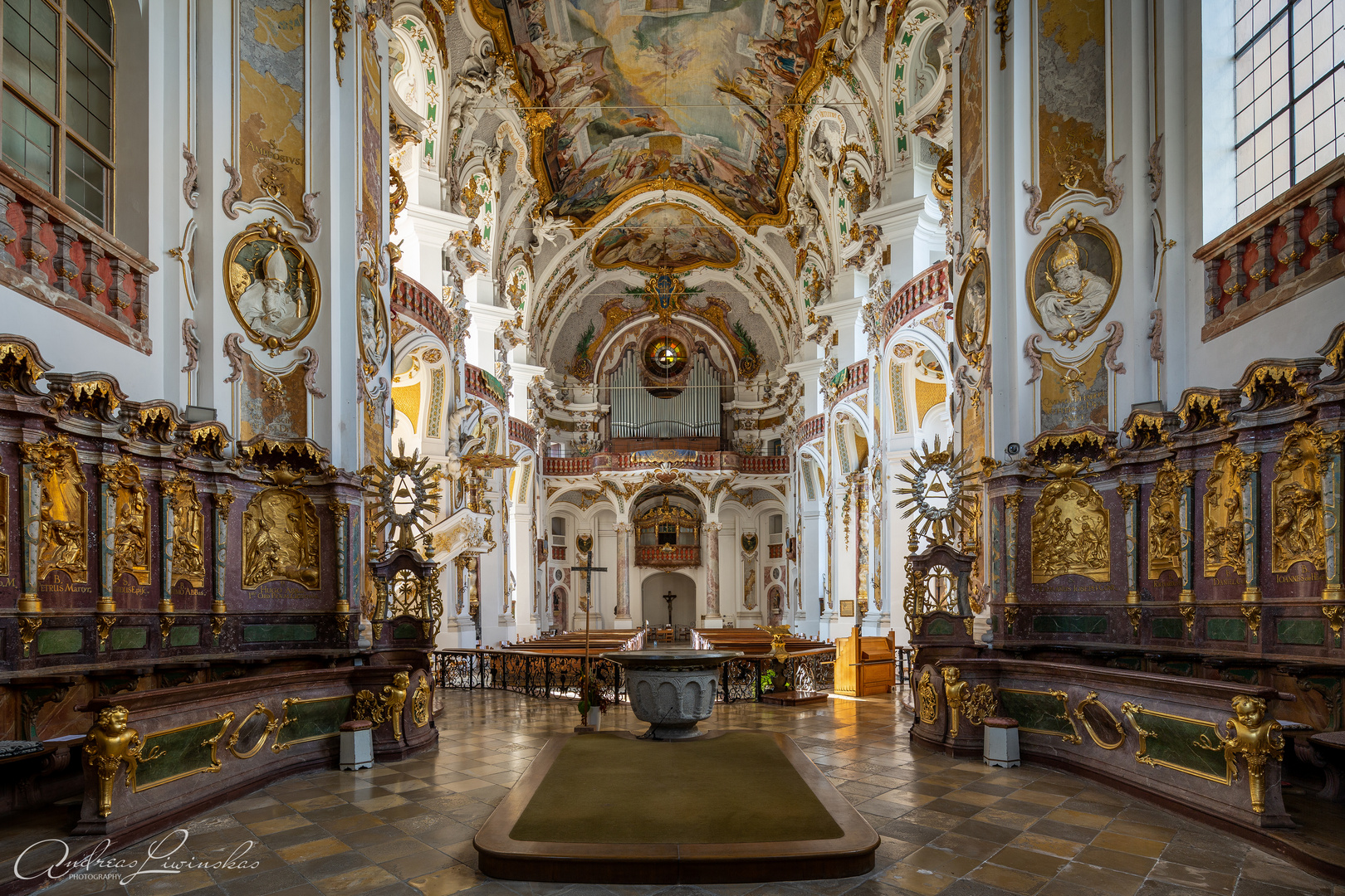 Mein "Blick nach Westen" in der Asambasilika St.Margaretha Osterhofen