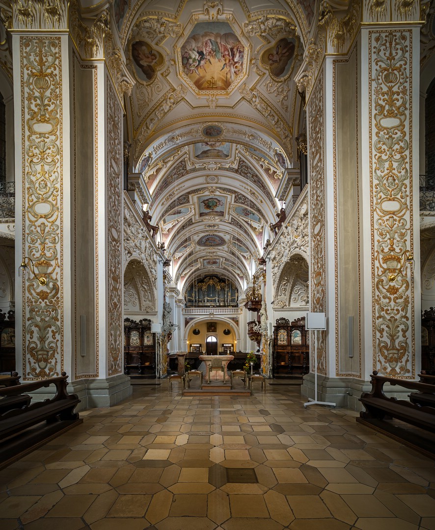 "Mein Blick nach Westen"  in der Basilika St. Lorenz (Kempten)