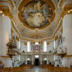  Mein " Blick nach westen " in der Klosterkirche St.Martin Wiblingen