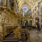 Mein "Blick nach Westen " in der Pfarrkirche Mariä Himmelfahrt (Kloster Ebrach)