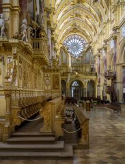 Mein "Blick nach Westen " in der Pfarrkirche Mariä Himmelfahrt (Kloster Ebrach)