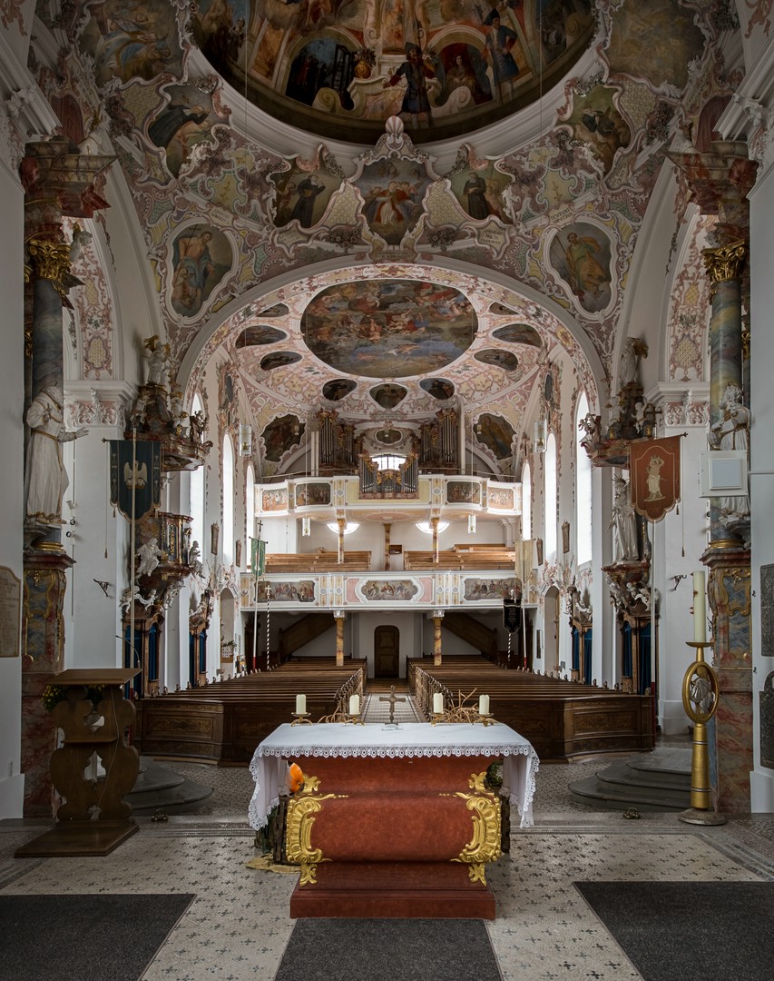 Mein "Blick nach Westen" in der Pfarrkirche St. Michael (Bertoldshofen)