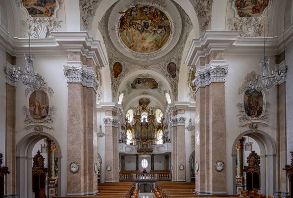 Mein "Blick nach westen" in der Stadtpfarrkirche St.Mang Füssen