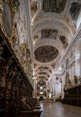 Mein "Blick nach Westen" in der Stiftsbasilika Waldsassen 