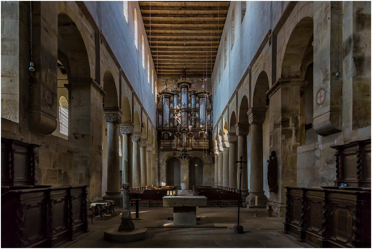 Mein Blick nach Westen in der Stiftskirche St. Pankratius Hamersleben