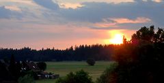 Mein Blick vom Balkon bevor die Sonne schlafen ging...