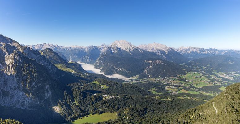 Mein "Blick vom Kehlsteinhaus" auf die Berchtesgadener Alpen