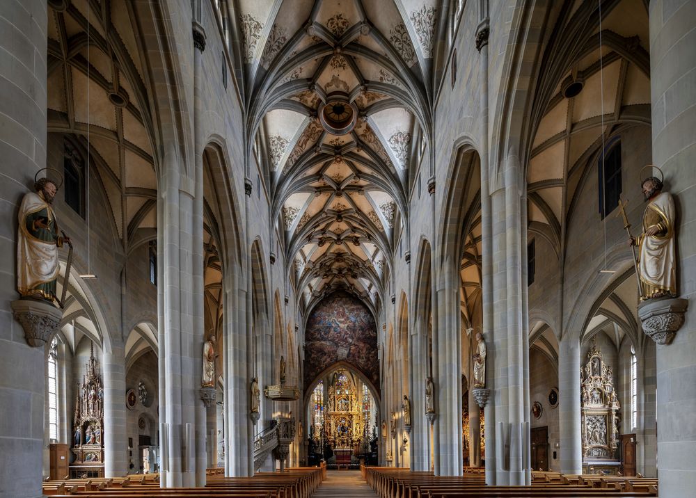 Mein "Blick zu, Chor " im Münster St.Nikolaus in Überlingen