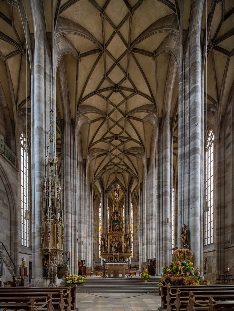  Mein "Blick zum Chor" im Münster St. Georg (Dinkelsbühl)